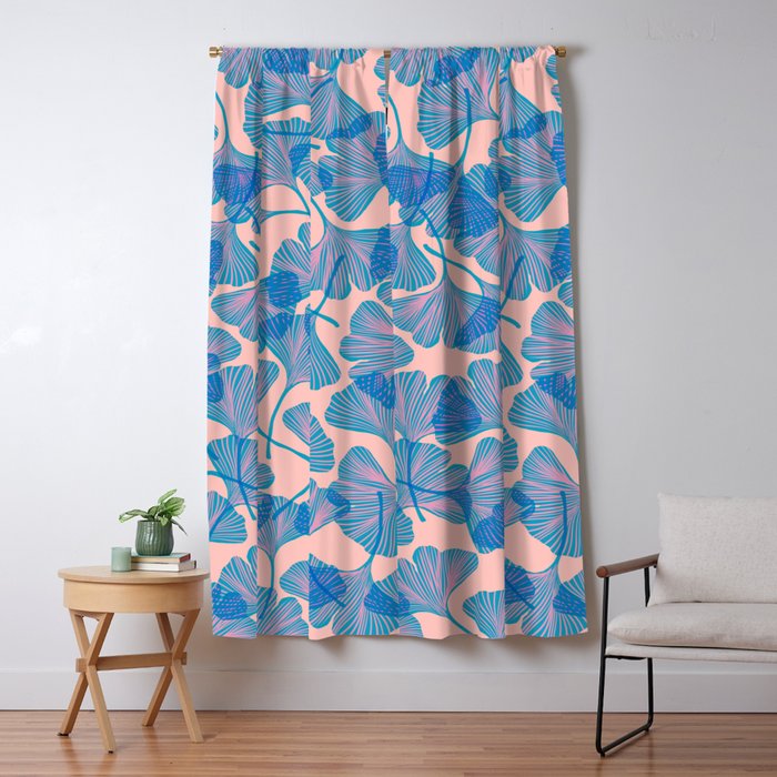 Abstraction_Ginkgo_Pattern_Minimalism_002 Window Curtain Gallery Image 5