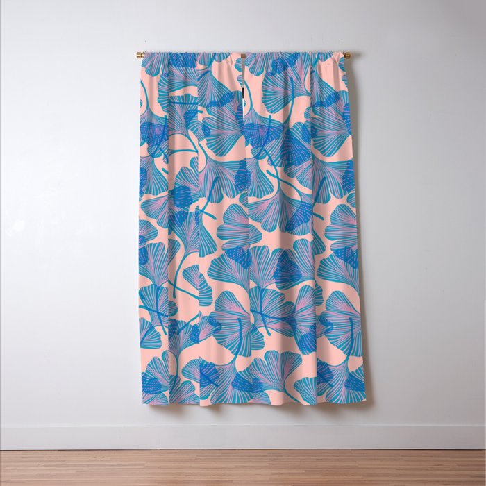 Abstraction_Ginkgo_Pattern_Minimalism_002 Window Curtain Gallery Image 3