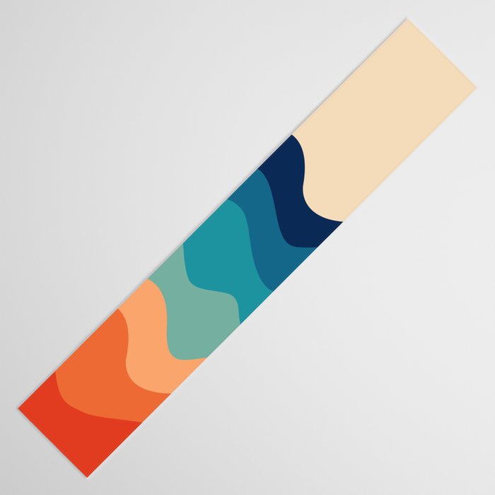 Retro 70s Waves Table Runner Gallery Image 3