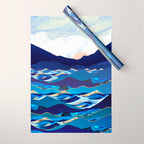 Ocean Blue Wrapping Paper Gallery Image 1
