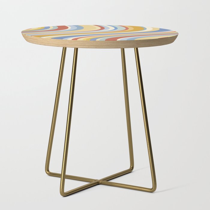 Wavy Stripes VIII - 70s Summer Side Table Gallery Image 1