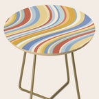 Wavy Stripes VIII - 70s Summer Side Table Gallery Image 2