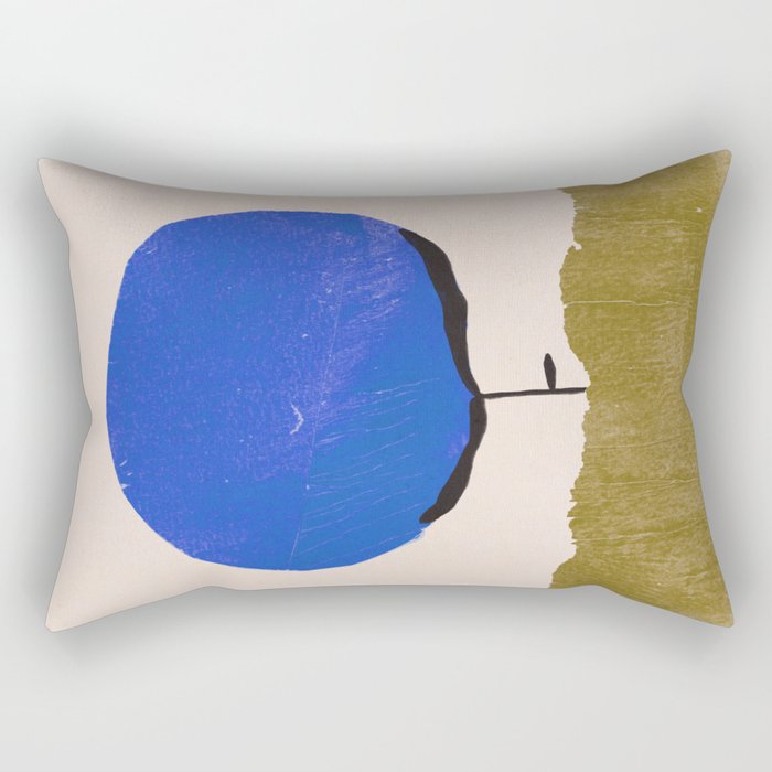 Blue Flower Rectangular Pillow Gallery Image 2