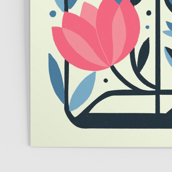 Cat amongst Tulips Poster Gallery Image 3