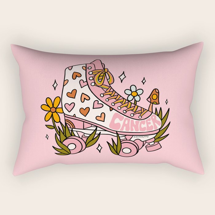 Cancer Zodiac Roller Skate Rectangular Pillow Gallery Image 1