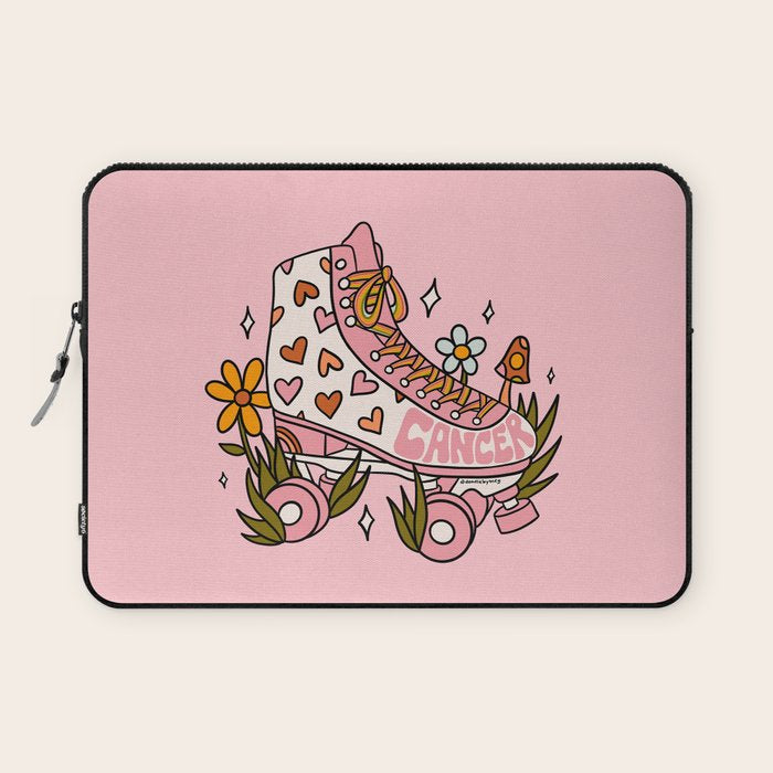 Cancer Zodiac Roller Skate Laptop Sleeve Gallery Image 1