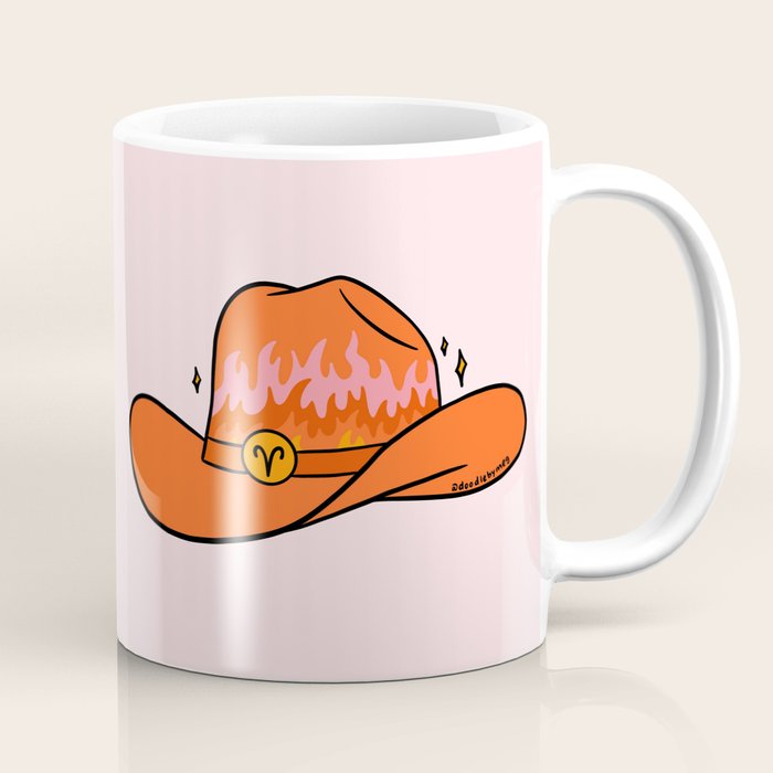 Aries Cowboy Hat Coffee Mug Gallery Image 1