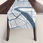 New Orleans City Map of Louisiana, USA - Coastal Table Runner Gallery Image 1