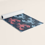 Lobster parade - navy Yoga Mat Gallery Image 2