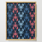 Lobster parade - navy Serving Tray Gallery Image 1