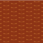 Dragonfly Pattern IV Brick Red Coffee Mug Gallery Image 2