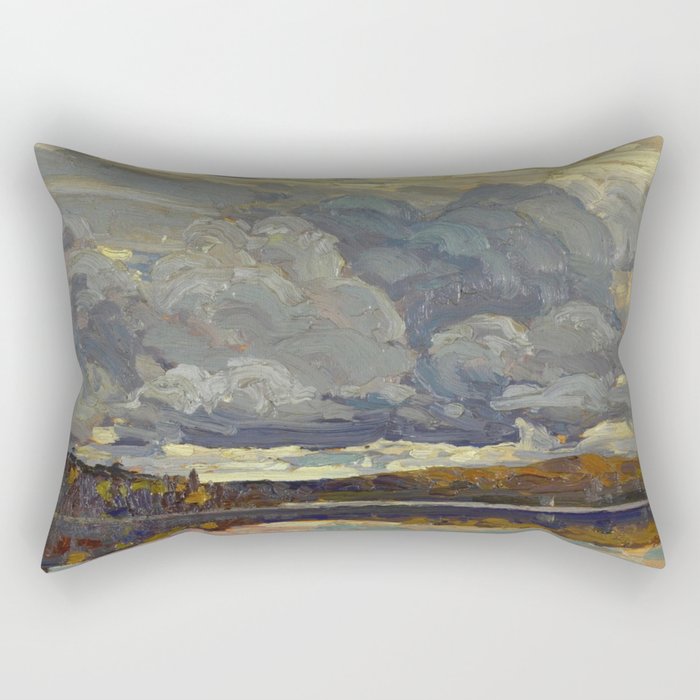 Tom Thomson Grey Sky 1914 Canadian Landscape Artist Rectangular Pillow Gallery Image 2