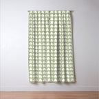 Clovers XXVI Natural Green Botanical Pattern Window Curtain Gallery Image 3