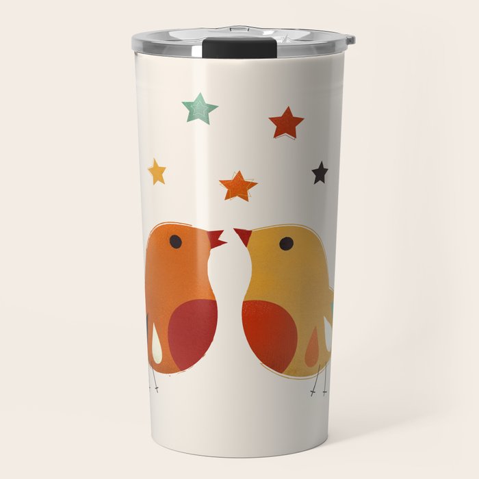 Little Festive Birds Travel Mug Gallery Image 1