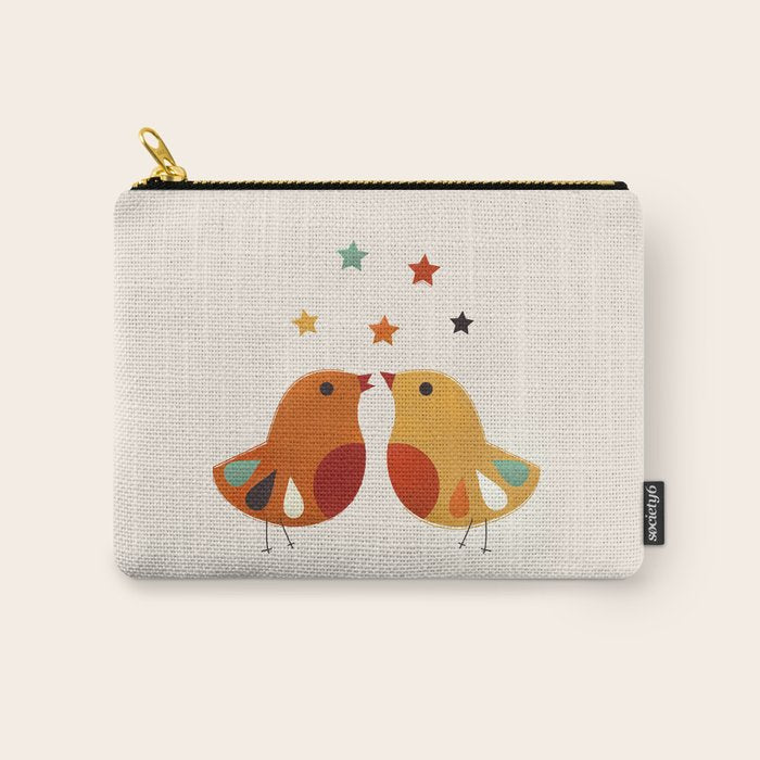 Little Festive Birds Carry All Pouch Gallery Image 1