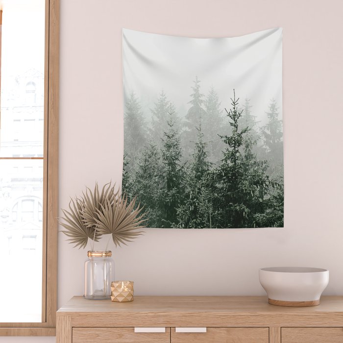 MOUNTAIN FOREST Wall Tapestry Gallery Image 2