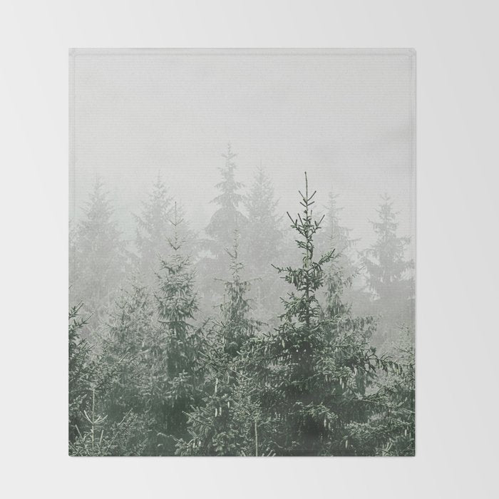 MOUNTAIN FOREST Throw Blanket Gallery Image 2