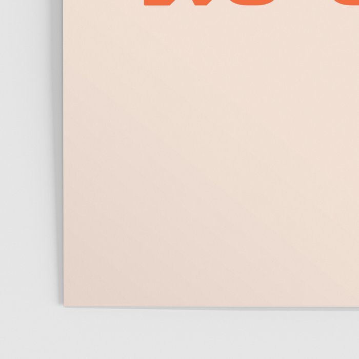 "All hat no cattle" in pink and orange retro western letters Poster Gallery Image 3