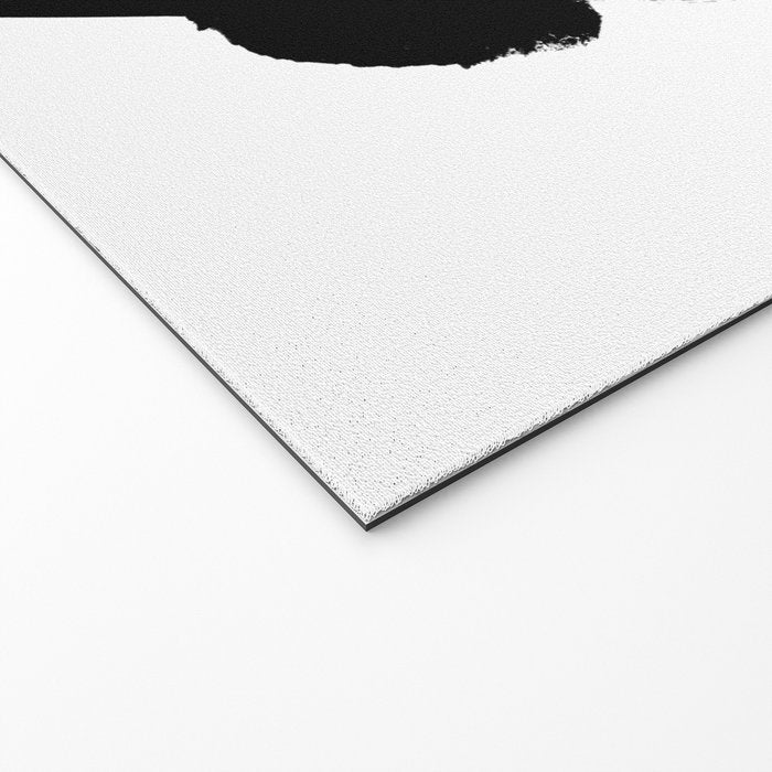 X Black & White Minimalist Abstract Mid century Ink Art Dark Brush Strokes Welcome Mat Gallery Image 2