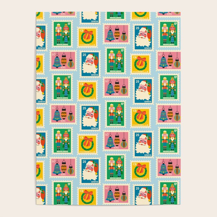 Christmas Stamps Poster Gallery Image 4
