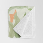 Wavy Plants Pattern Throw Blanket Gallery Image 3
