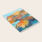 Abstract Northern Ireland Coastline - Vibrant Irish Seascape Art Print Notebook Gallery Image 2