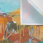 Abstract Northern Ireland Coastline - Vibrant Irish Seascape Art Print Wall Tapestry Gallery Image 3