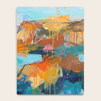 Abstract Northern Ireland Coastline - Vibrant Irish Seascape Art Print Notebook Gallery Image 4