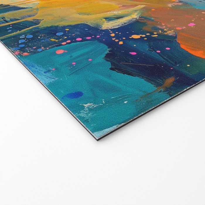 Abstract Northern Ireland Coastline - Vibrant Irish Seascape Art Print Welcome Mat Gallery Image 2
