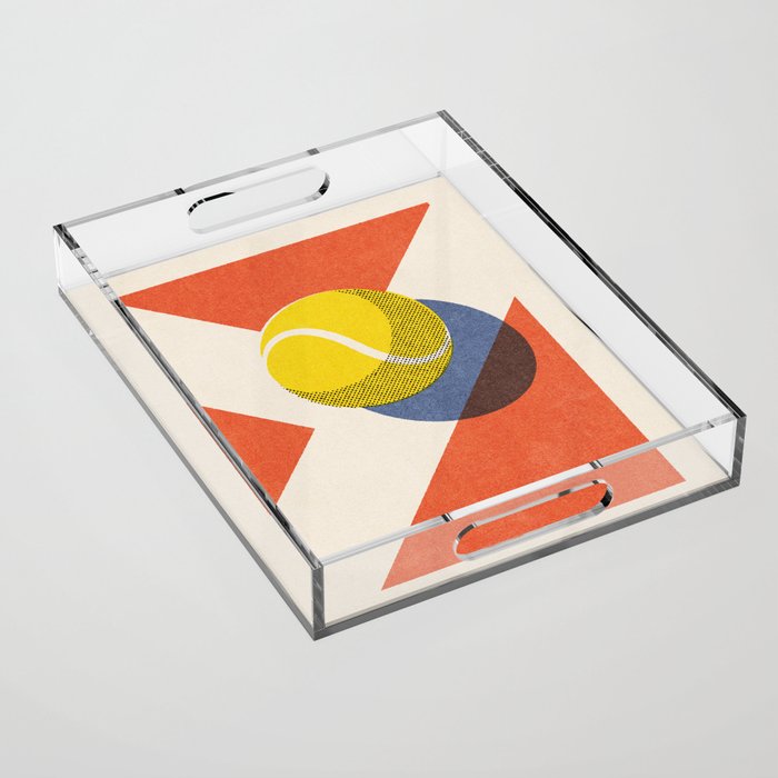 BALLS - Tennis - Clay Court - II b Acrylic Tray Gallery Image 1