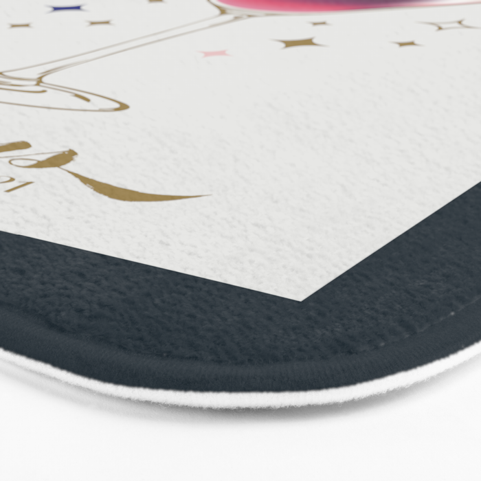 Espresso Martini Cocktail Zodiac Sign Bath Mat Gallery Image 3