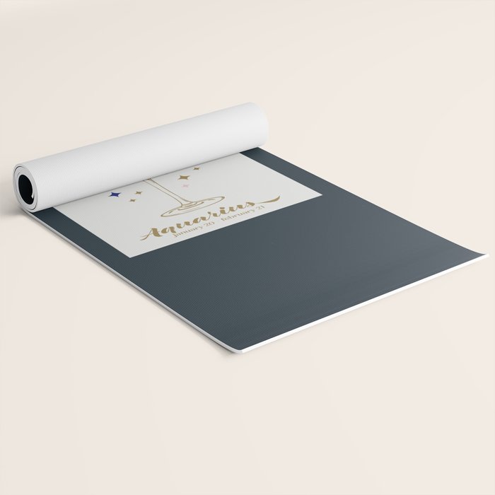 Espresso Martini Cocktail Zodiac Sign Yoga Mat Gallery Image 2