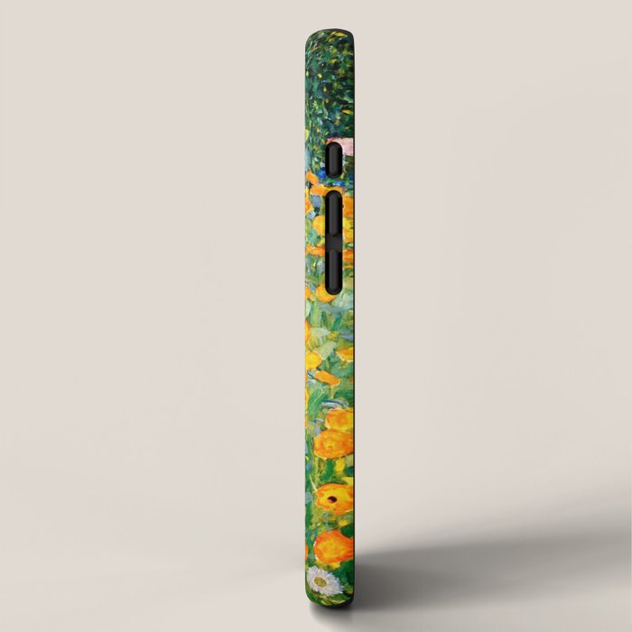 Gustav Klimt Flower Garden  vibrant iPhone Case Gallery Image 2