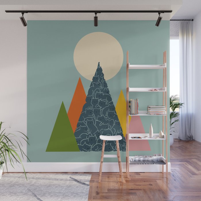 Cat Landscape 13 Wall Mural Gallery Image 1
