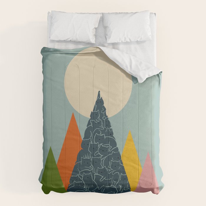 Cat Landscape 13 Comforter Gallery Image 6