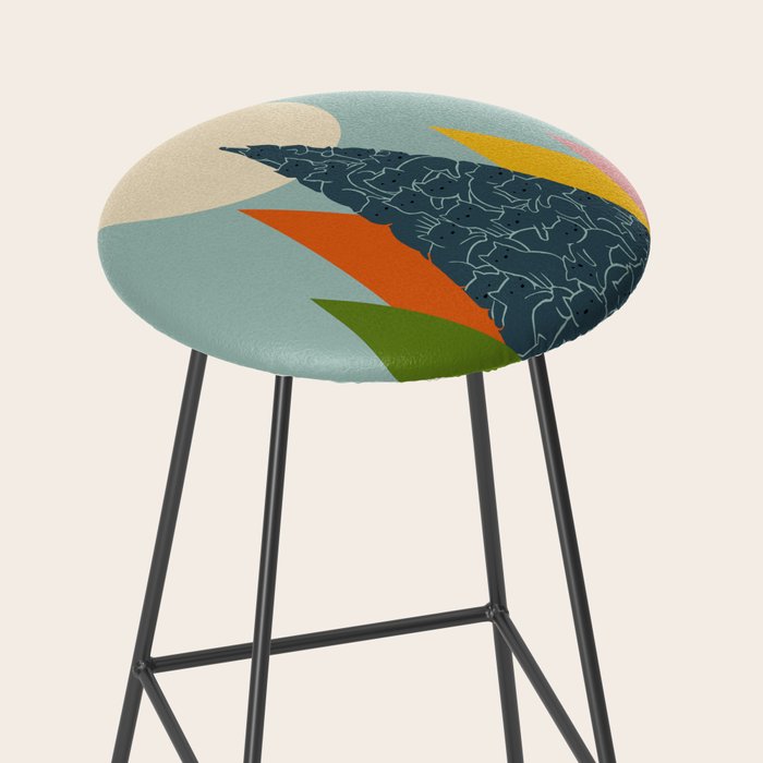 Cat Landscape 13 Stool Gallery Image 2