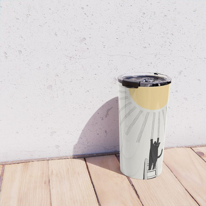 Cat Landscape 198: Making Sunshine Travel Mug Gallery Image 4