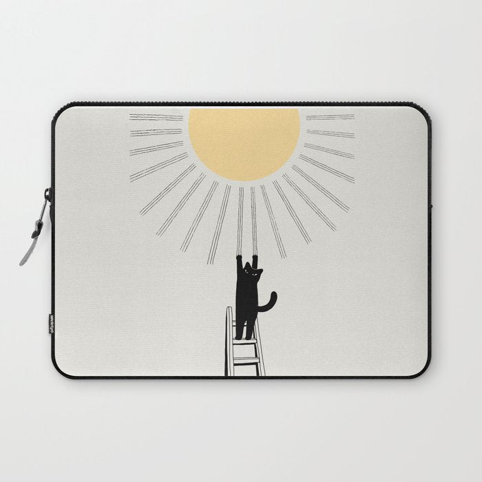 Cat Landscape 198: Making Sunshine Laptop Sleeve Gallery Image 1