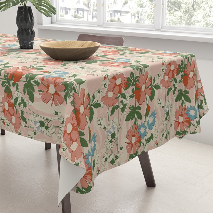 Botanical Nostalgia Hand Painted Tablecloth Gallery Image 3