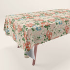 Botanical Nostalgia Hand Painted Tablecloth Gallery Image 1