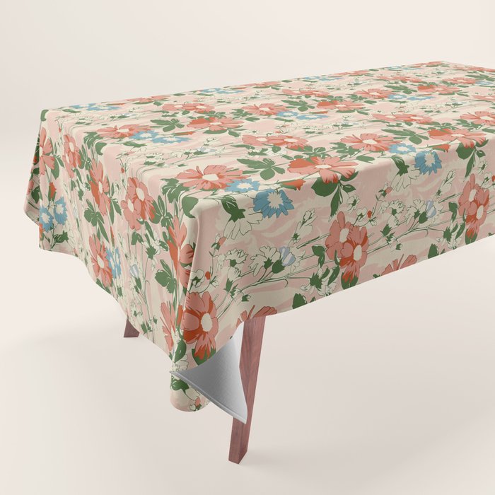 Botanical Nostalgia Hand Painted Tablecloth Gallery Image 1