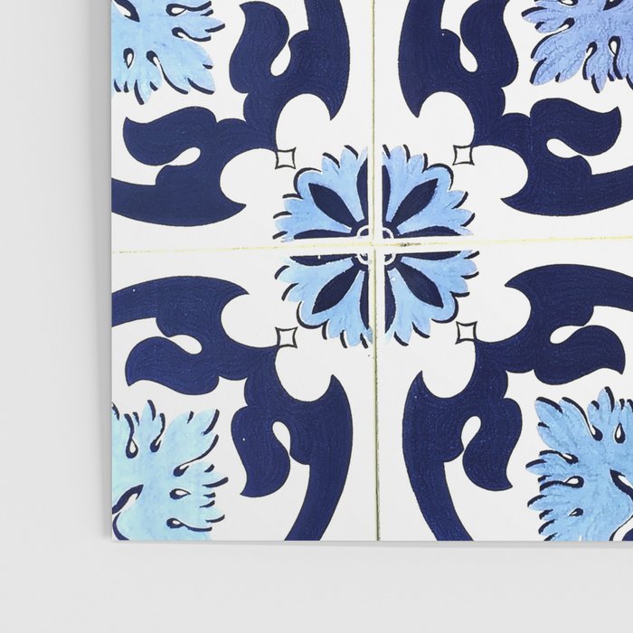 Azulejos, moroccan tiles, Painted tiles, blue, white, portugal Poster Gallery Image 3