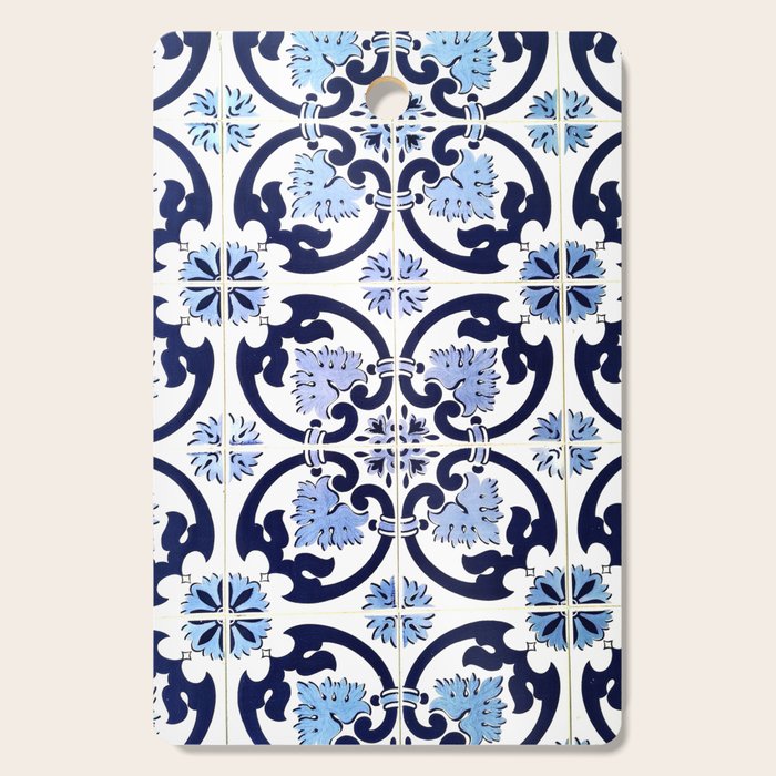 Azulejos, moroccan tiles, Painted tiles, blue, white, portugal Cutting Board Gallery Image 1