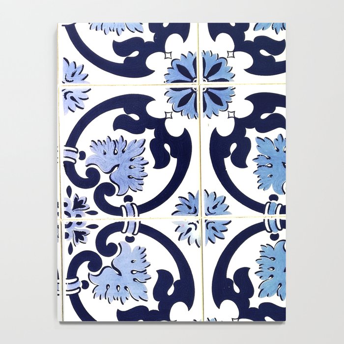 Azulejos, moroccan tiles, Painted tiles, blue, white, portugal Notebook Gallery Image 4