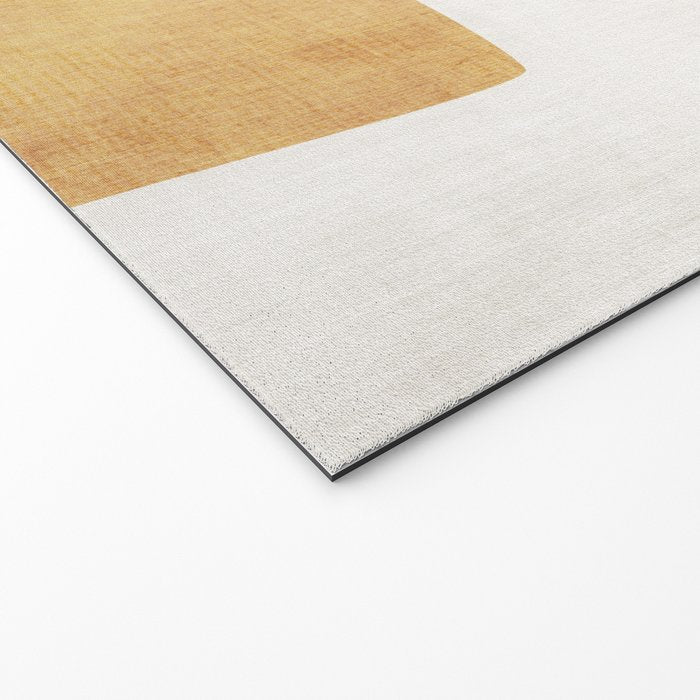 Organic Shapes Modern Colors Linen Artwork Welcome Mat Gallery Image 2