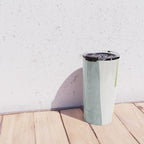 Organic Shapes Modern Colors Linen Artwork Travel Mug Gallery Image 4