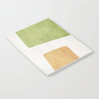 Organic Shapes Modern Colors Linen Artwork Notebook Gallery Image 2
