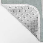 Organic Shapes Modern Colors Linen Artwork Bath Mat Gallery Image 2