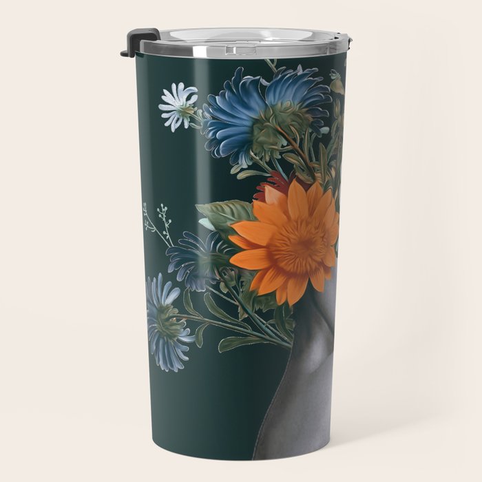 Floral beauty 20 Travel Mug Gallery Image 3