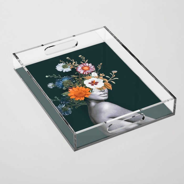 Floral beauty 20 Acrylic Tray Gallery Image 1